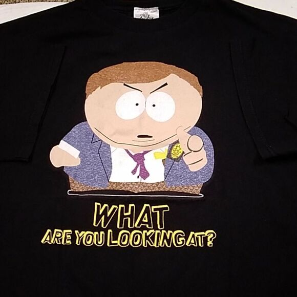 VTG 205 COMEDY CENTRAL WHAT ARE YOU LOOKING AT? SIZE APPROXIMATE XL- L No Tag - Picture 9 of 16